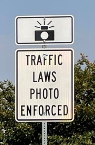 Traffic Laws Photo Enforced sign