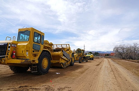 construction equipment in dirt