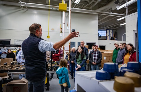 CityWorks class visiting a Utilities facility