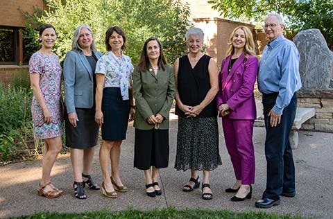 Portrait of City Councilmembers on sunny day in front of City Hall